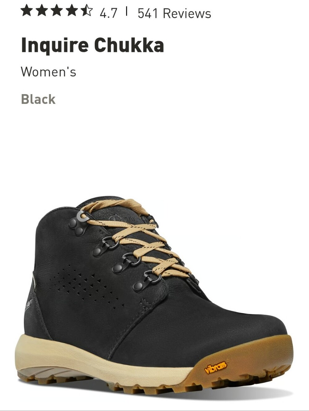 Danner Inquire Chukka Women's Black Hiking Boots